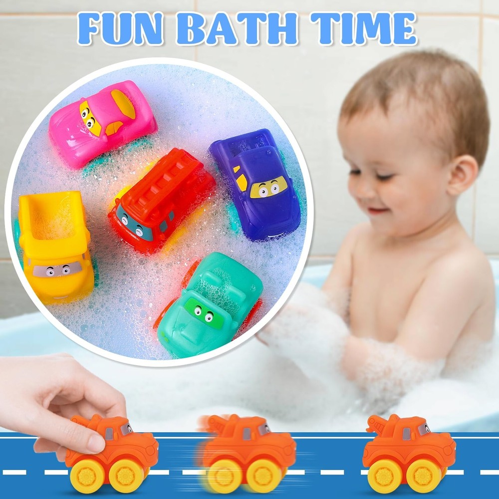 Prefilled Easter Eggs with Toy Cars: 12Pcs Filled Easter Eggs with Soft Rubbe...