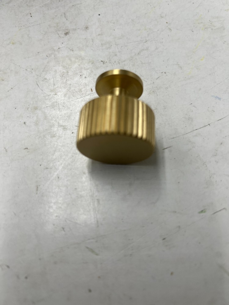 (Box of 5) Dairazan Brushed Gold Drawer Cabinet Pull Handle Knobs Brass