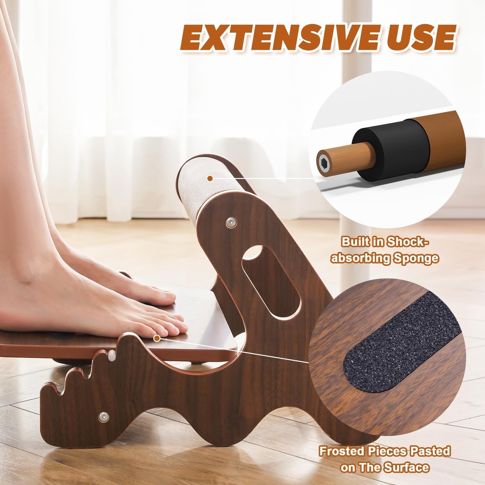 Spacocld Adjustable Rocking Foot Rest Stool Under Desk at Work - Ergonomic