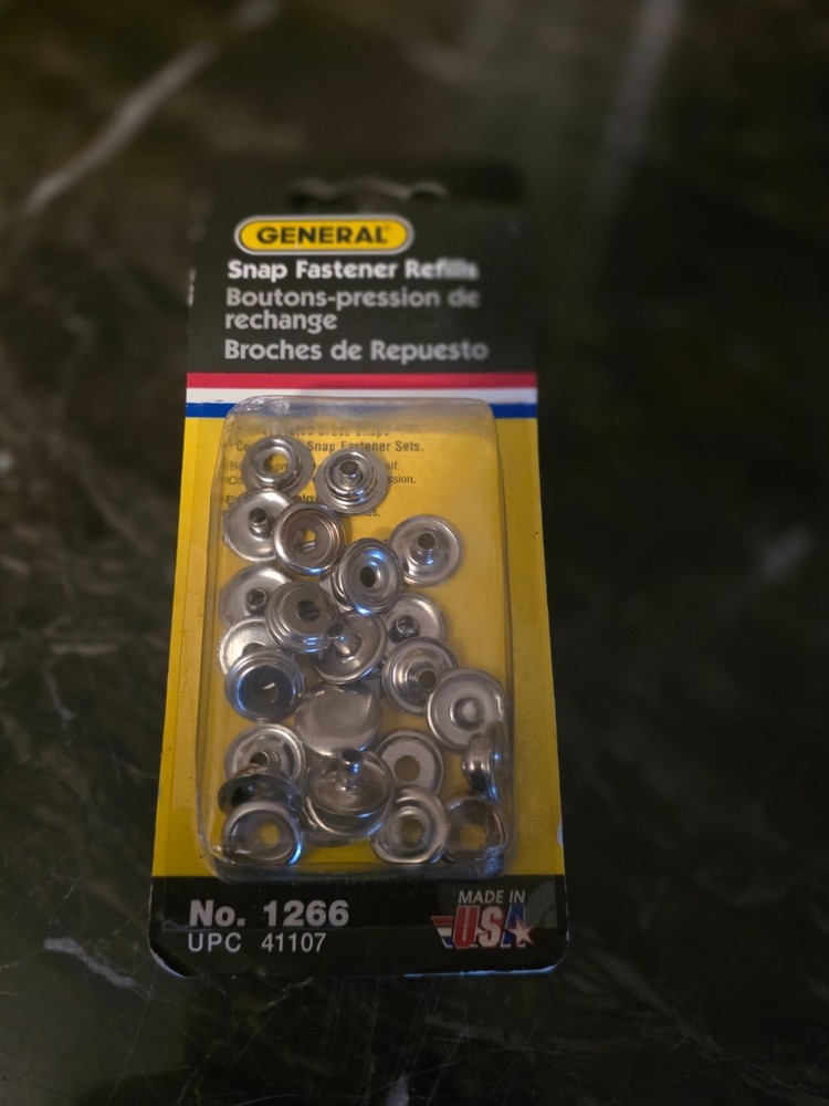 GENERAL TOOLS SNAP FASTENER KIT & REFILLS  1266