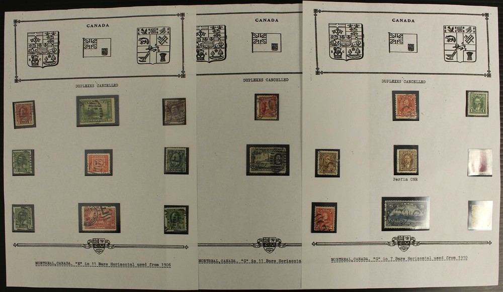 MONTREAL DUPLEX LETTER CANCEL COLLECTION