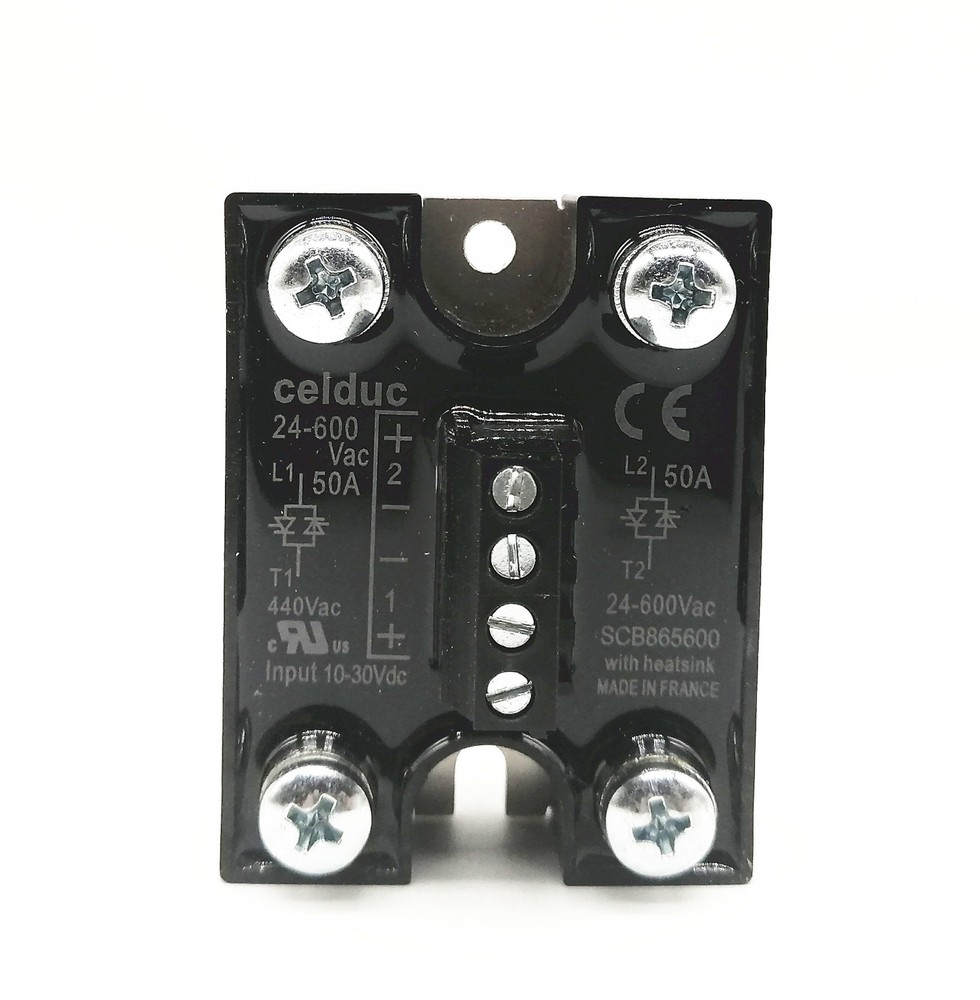 Celduc solid state relay SCB865600 50A 24-600VAC