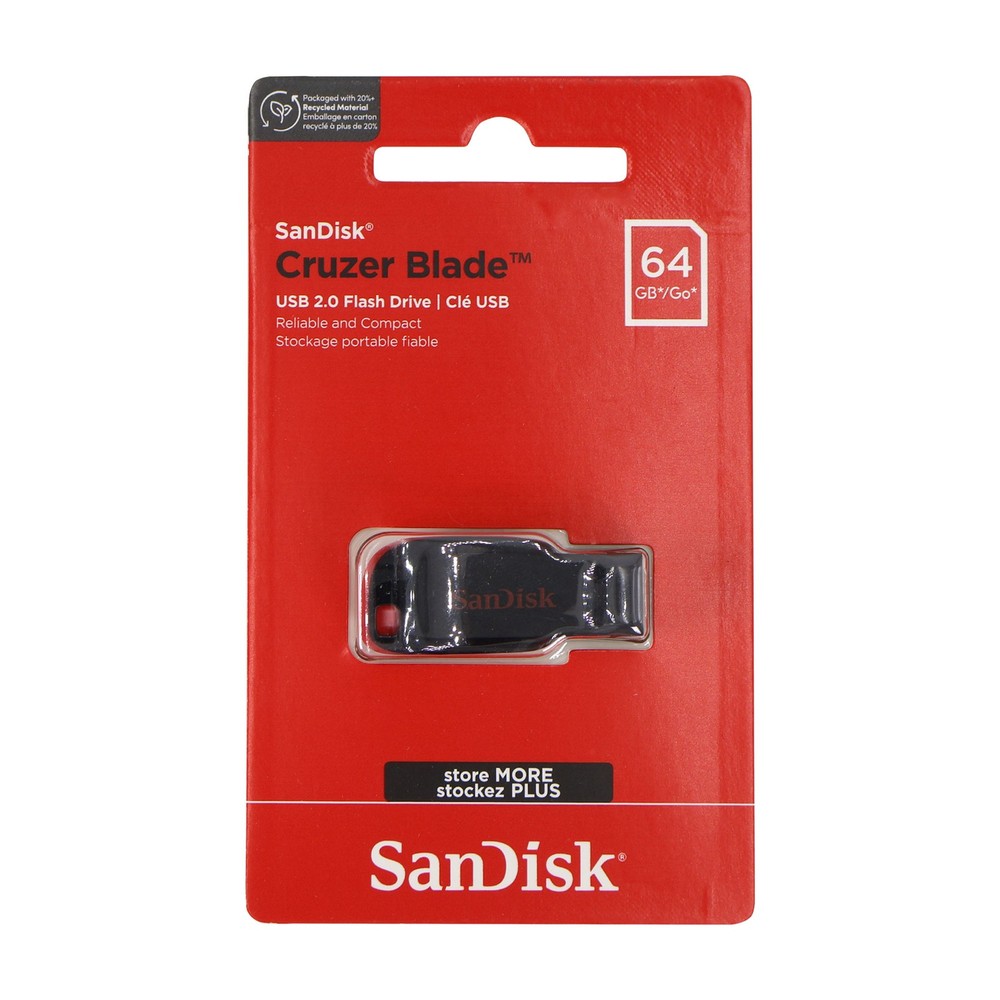 5x SanDisk Cruzer Blade USB Flash Drive - 64GB (Red)