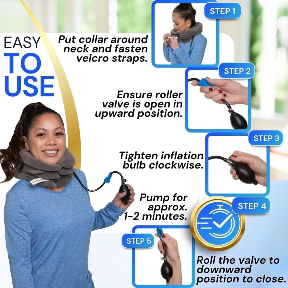 Home Neck Traction Device - Headache & Herniated Disc Relief