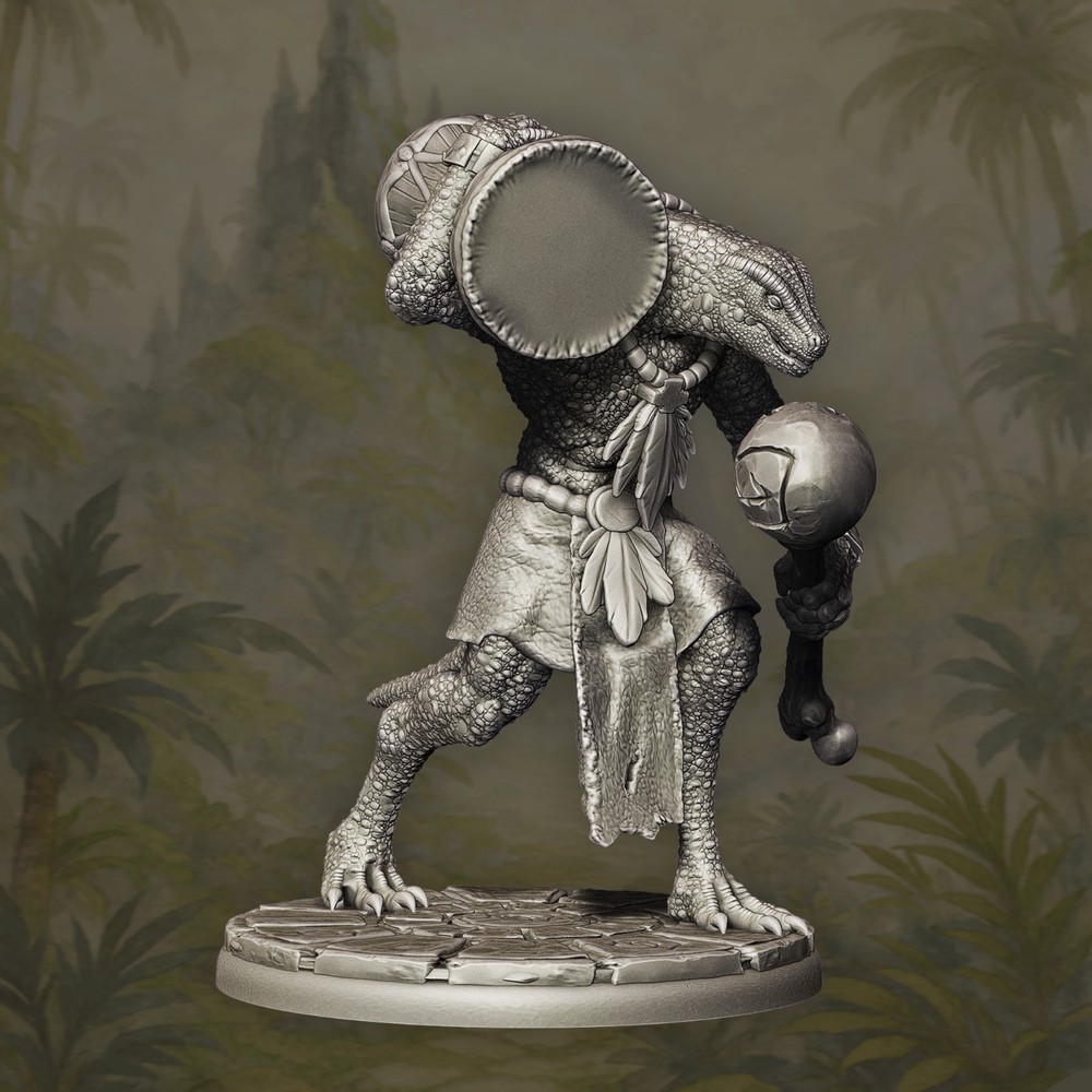 Lizardman Command Group 28mm fantasy