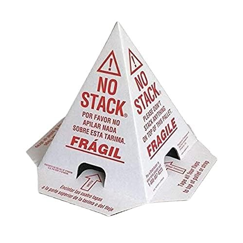 No Stack Pallet Cones | Safe Shipping & Handling Alerts Cones Bundle - 50 Pack