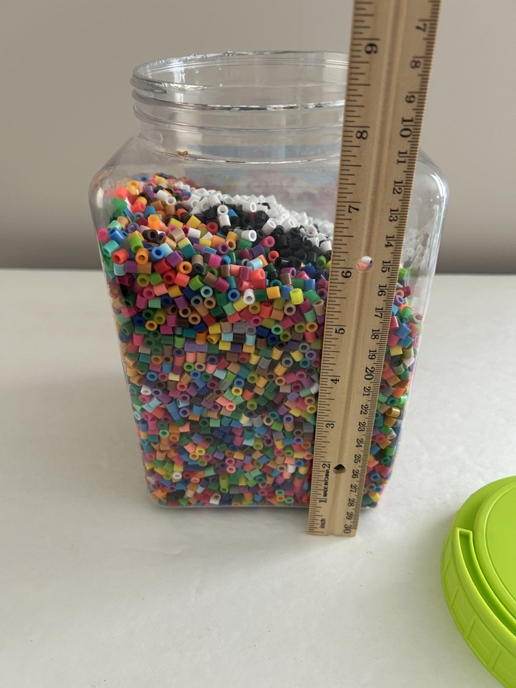 Perler Jar Of Beads Multicolor Open Container As Is