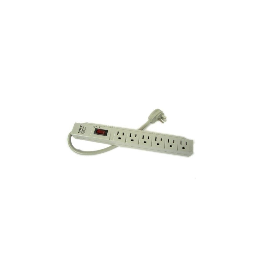 6 Outlet Power Electrical Wall Plug Socket Surge Protector Strip Switch
