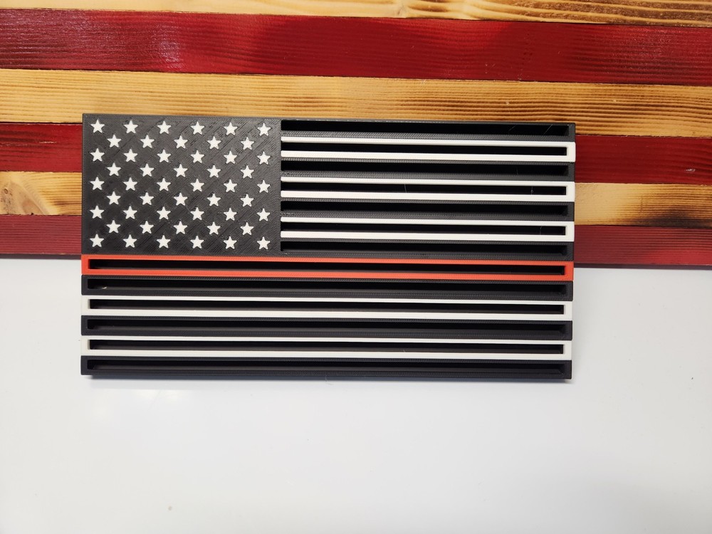 Challenge Coin Display Holder Firefighter Edition Thin Red Line