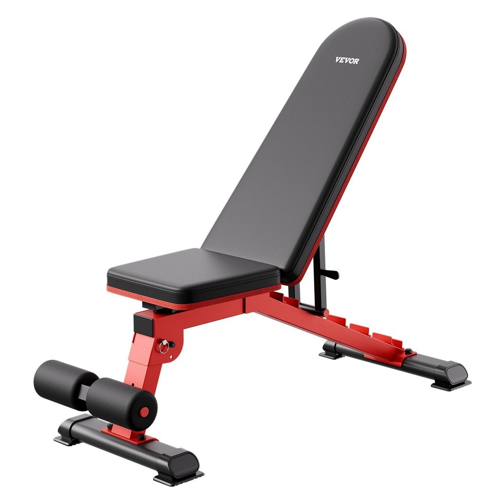 1200lb Pro-Grade Adjustable Bench Extended Comfort Backrest Foldable Storage