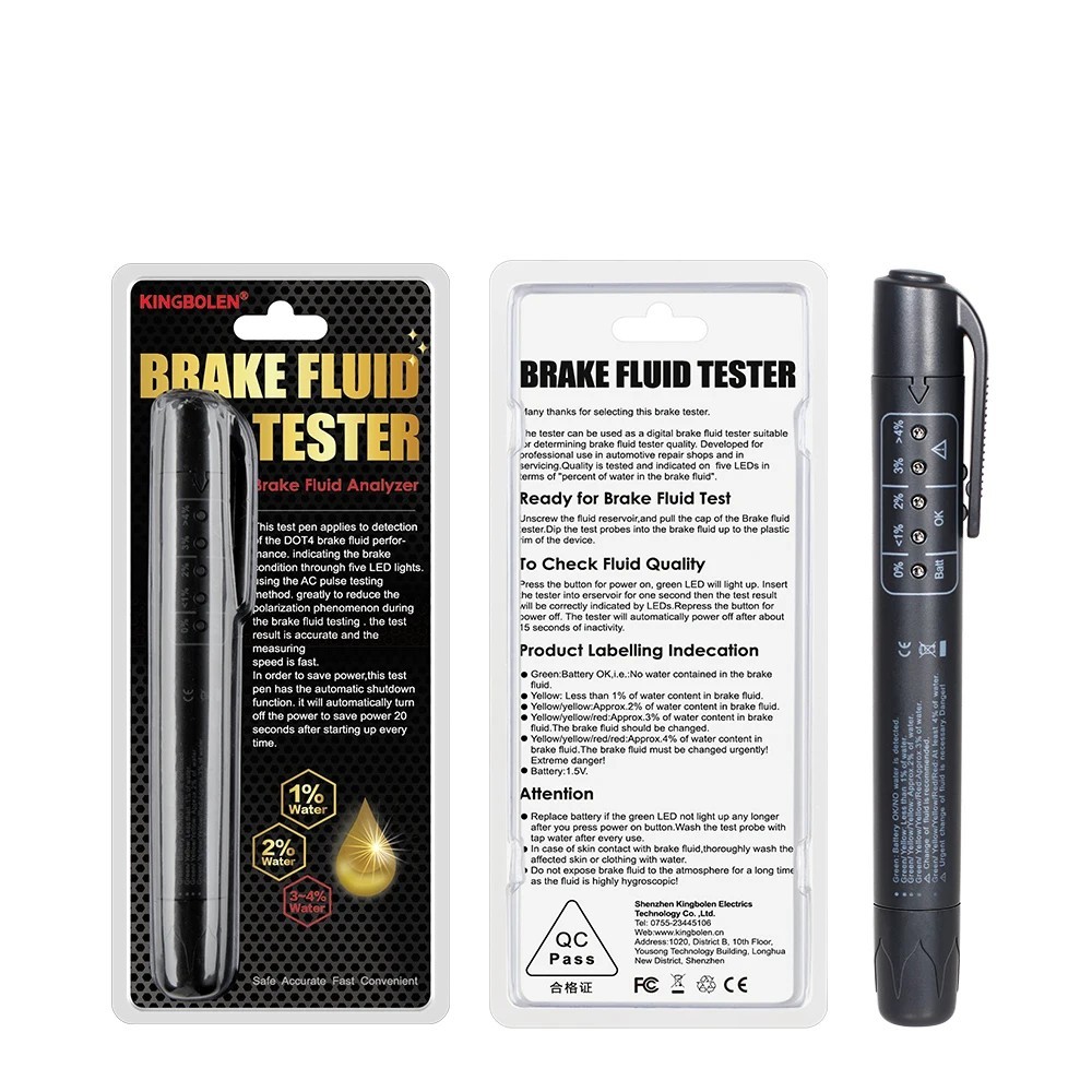 Brake Fluid Liquid Oil Moisture Tester Pen Car Testing Tool For DOT3 DOT4
