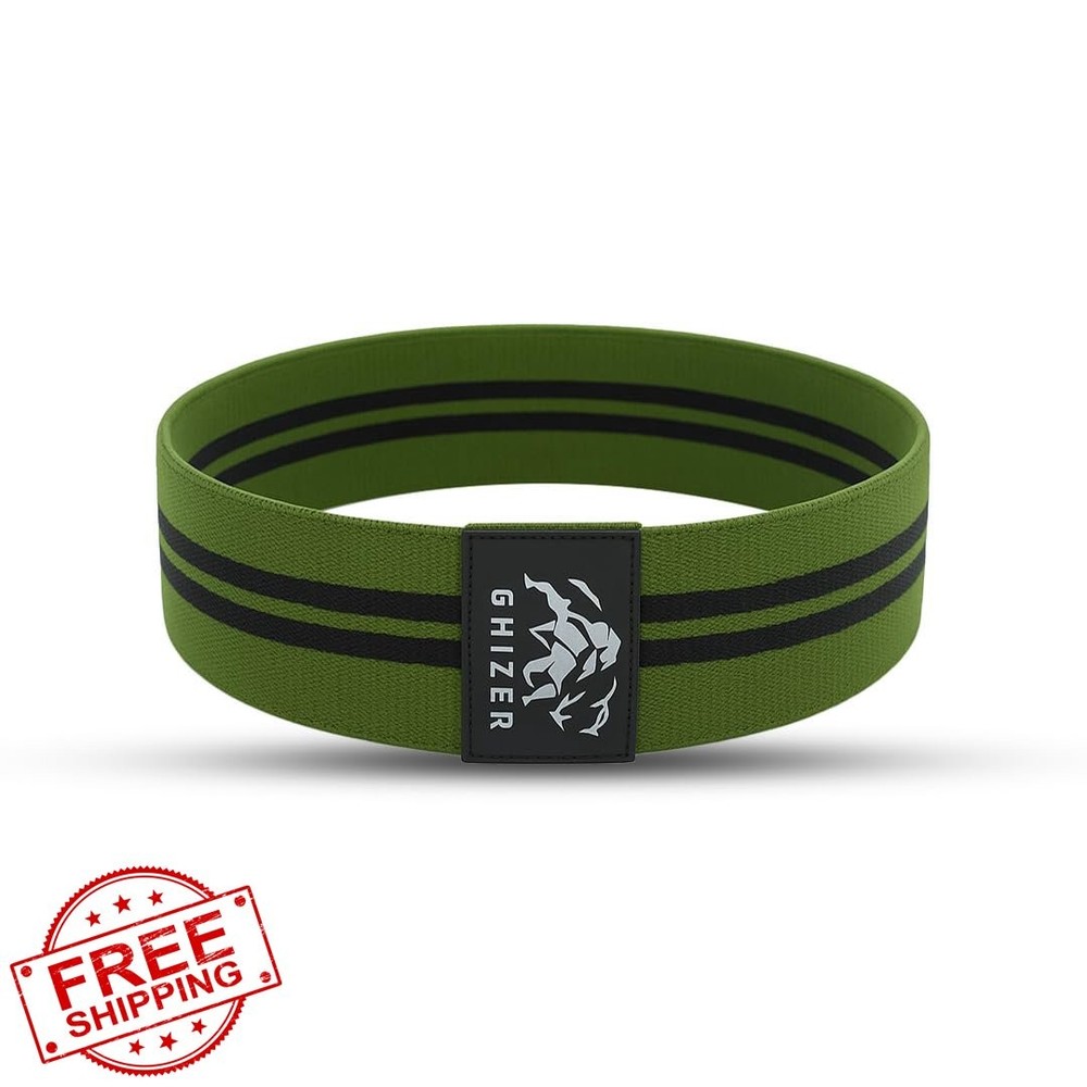 GHIZER 18" Wrist Straps + Resistance Bands Set Gym