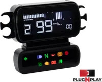 Koso Black LCD D2 Multi Function Gauge Speedo Breakout 13-17