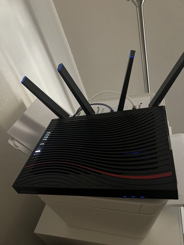 NETGEAR router and cable modem combo.