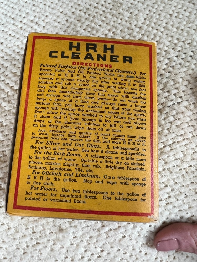 Vintage Obsorene HRH Cleaner Box