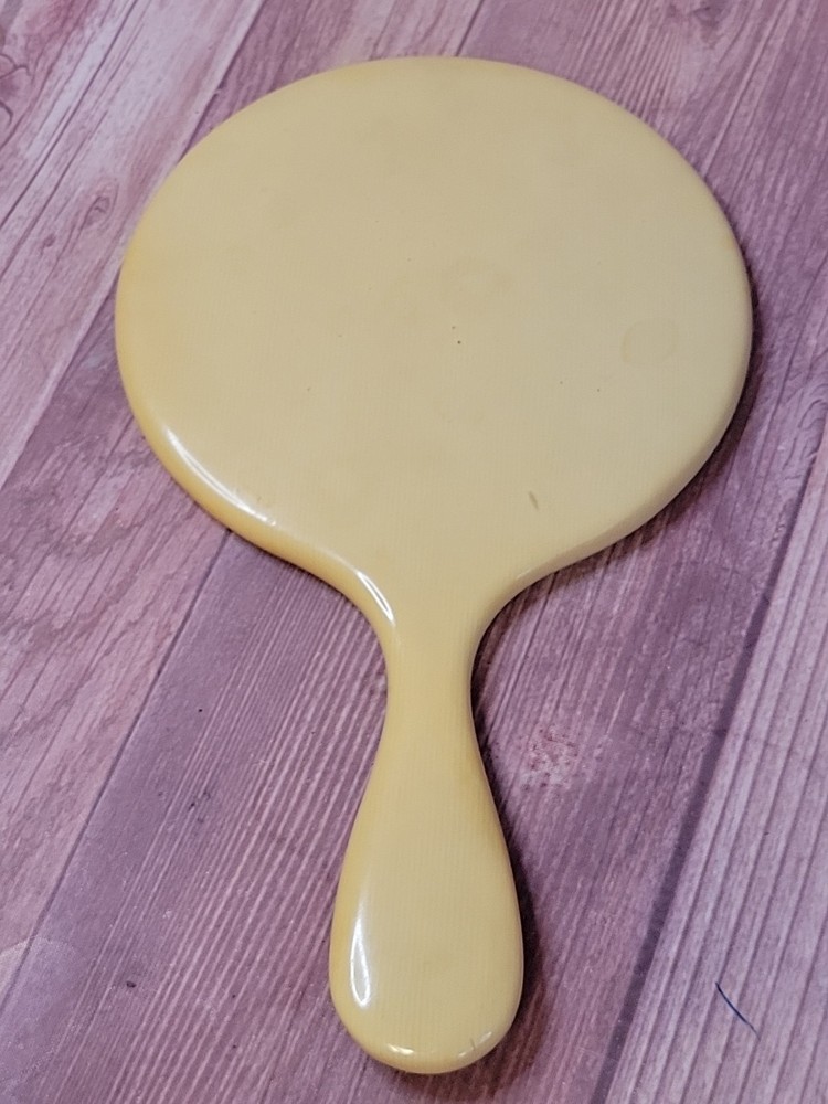 Vintage Ivory Py-Ra-Lin Hand Mirror
