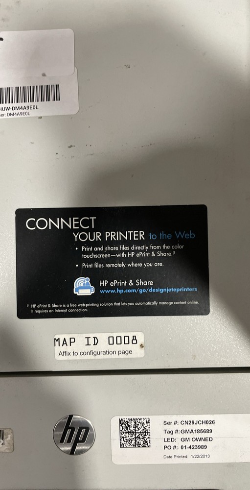 HP DesignJet T1300 Large Format Printer CR651A Plotter CAD/Graphics