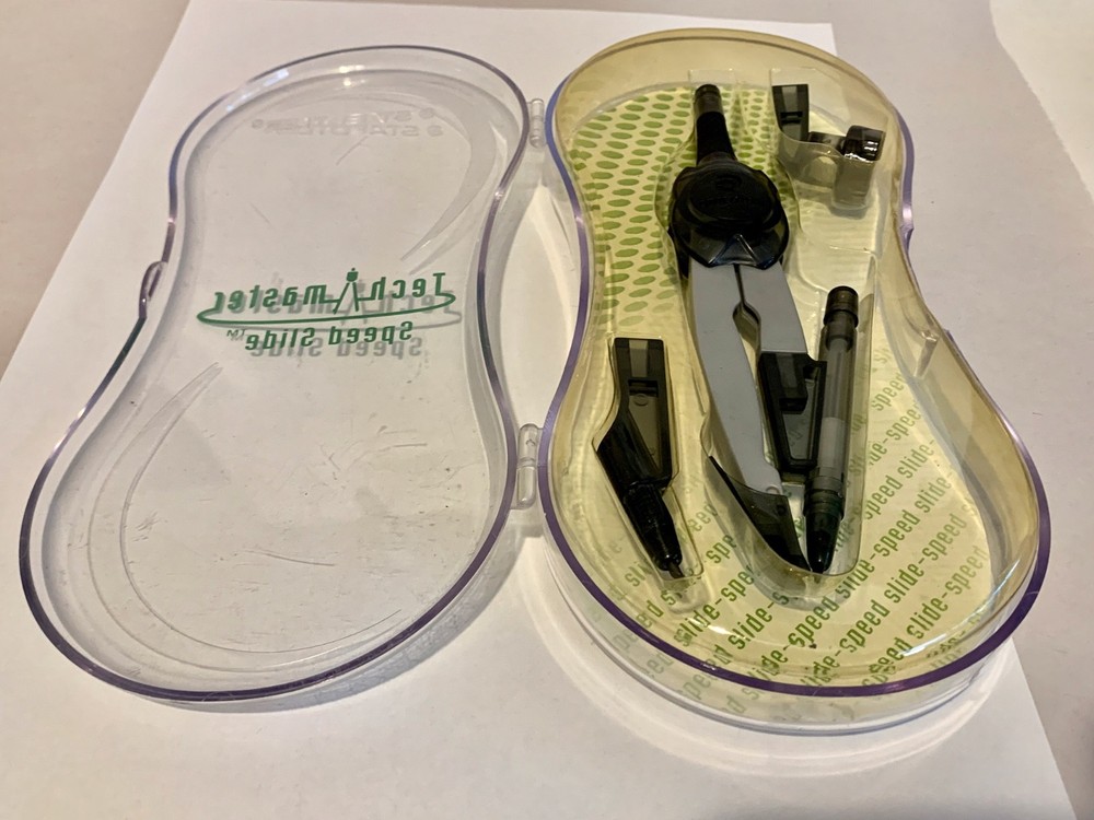 Staedtler Tech Master Speed Slide Maximum Circle 5 3/4" Drawing Compass Tool