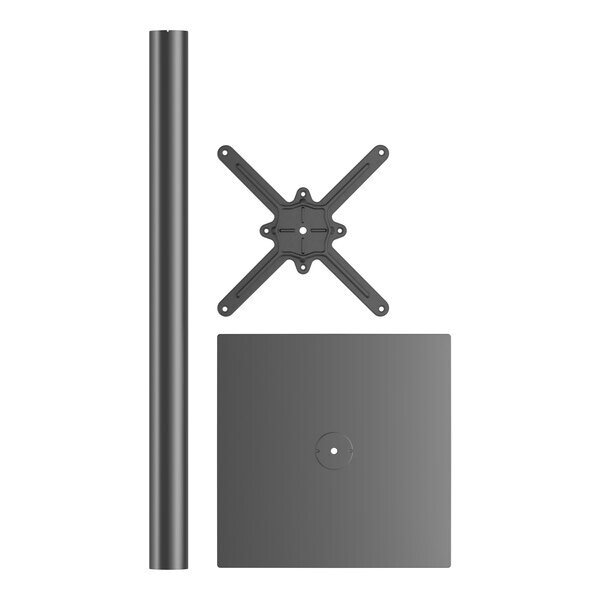 18'' Square Restaurant Table Base with 3'' Dia. Bar Height Column
