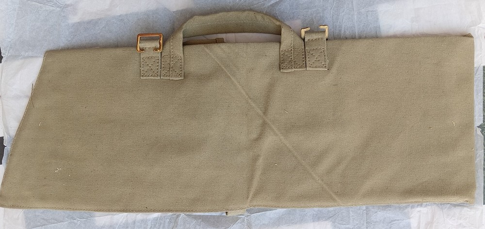 British WW2 Sten Webbing Carry Case Canvas Bag Khaki