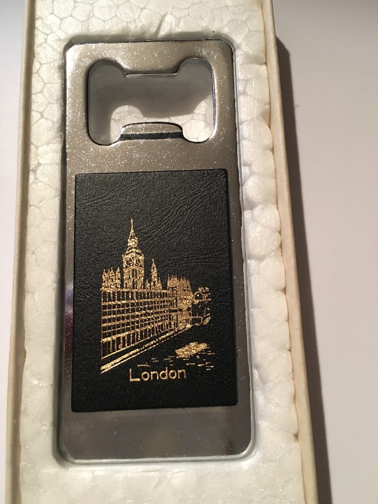 NEW BOTTLE OPENER "LONDON" NEW IN PACKAGE!!