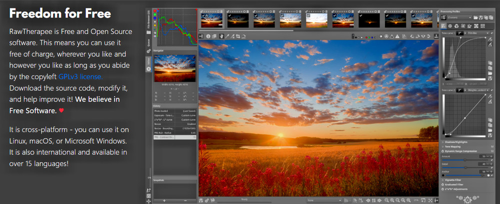 RAW THERAPEE RAW IMAGE CONVERTER - CD-ROM - + MANUAL & QUICKSTART GUIDE