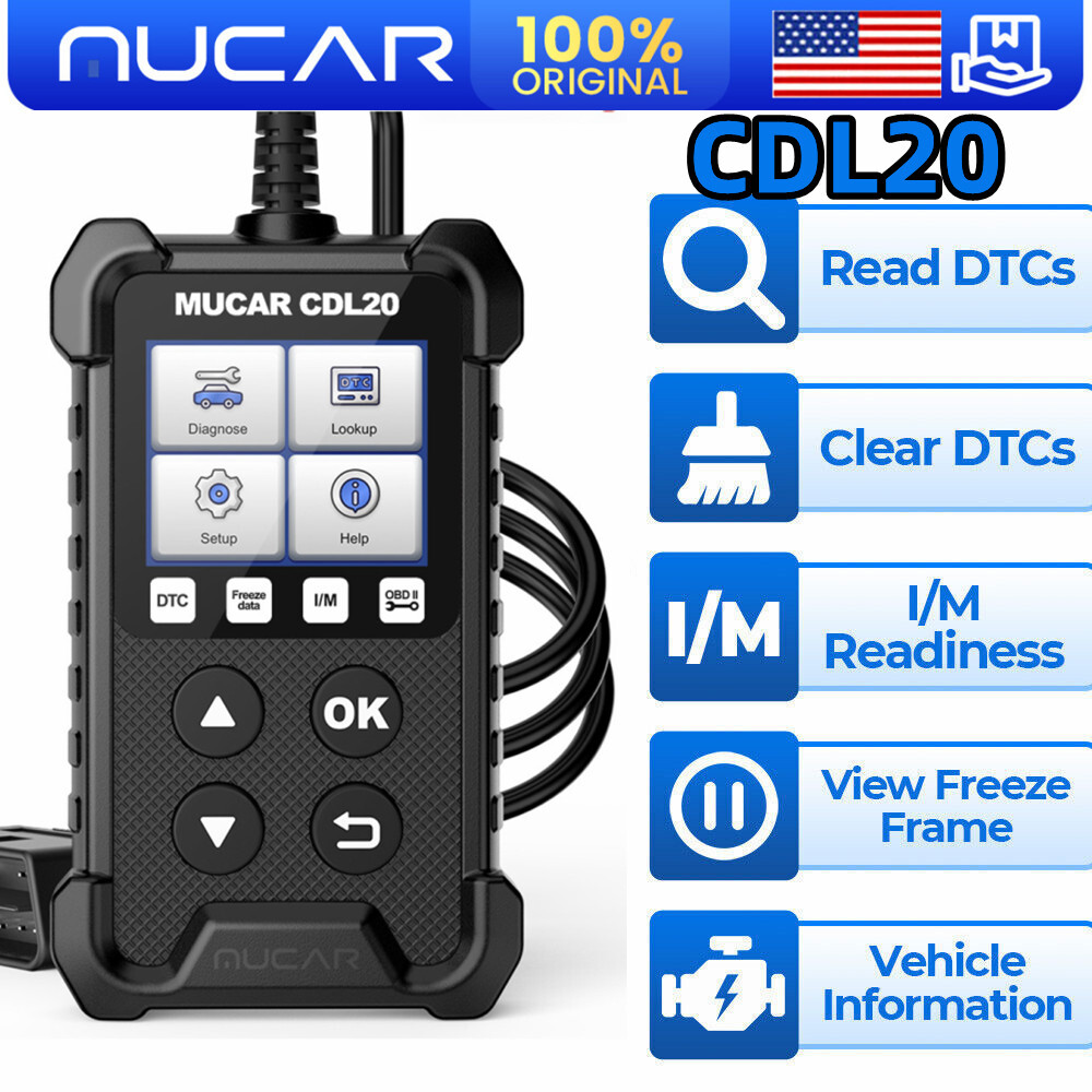 MUCAR CDL20 OBD2 Scanner Auto Fault Code Reader Car Diagnostic Tool Check Engine
