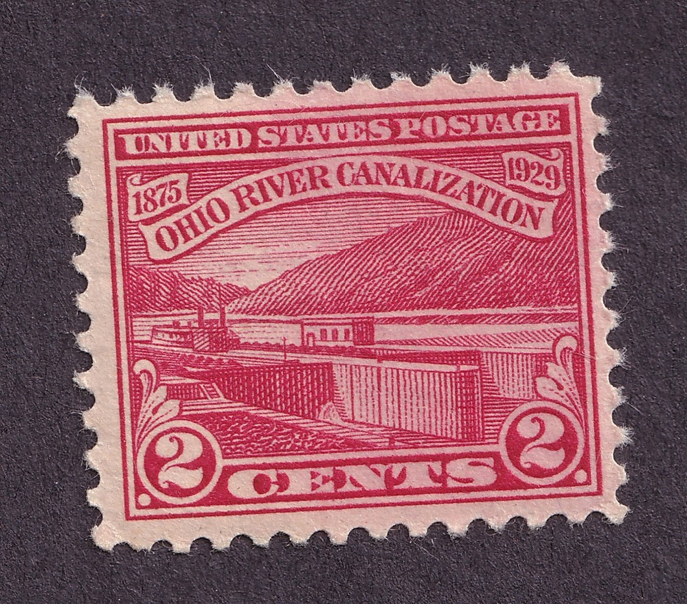 Scott #681 Ohio River Canalization Single Stamp - MNH #1 VF+
