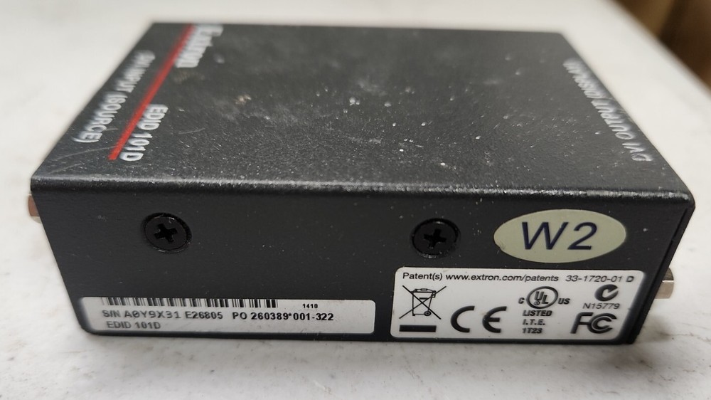 Extron EDID 101D DVI Input source Emulator