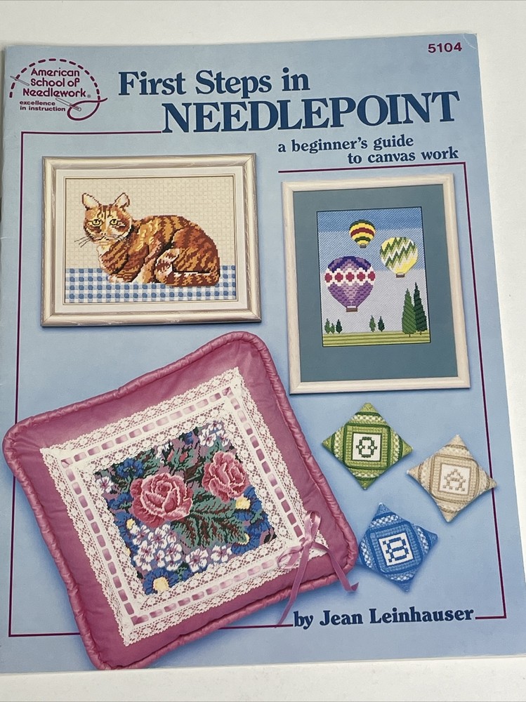 ASN First Steps In Needlepoint A Beginner's Guide To Canvas Work  Paperback