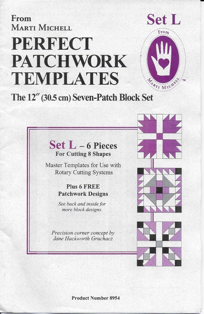 Quilting Templates Michell H L Dresden Express Shape Cut Tailor Hexagon Triangle