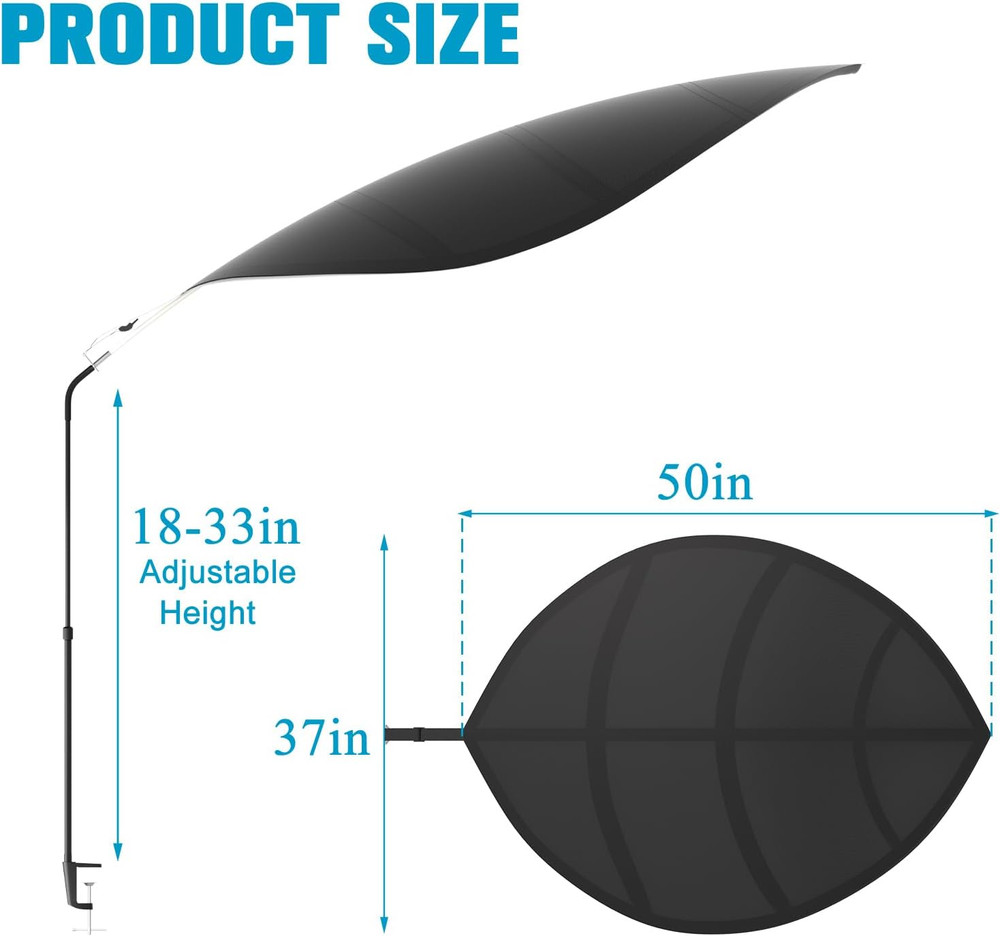 Cubicle Desk Light Shield - Overhead Light Blocker for Office Privacy