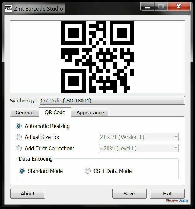 Zint Barcode Generator - UPC QR Code Creator Software - 50+ Formats - Windows CD