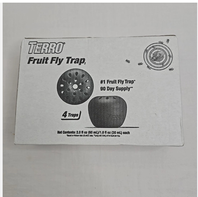 Terro Fruit Fly Traps for Indoors 4 Pack