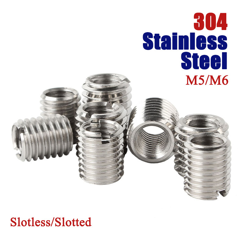 M5-M6 Sleeve Thread Adapters 304 Stainless Steel Threaded Inserts Reducing Nut