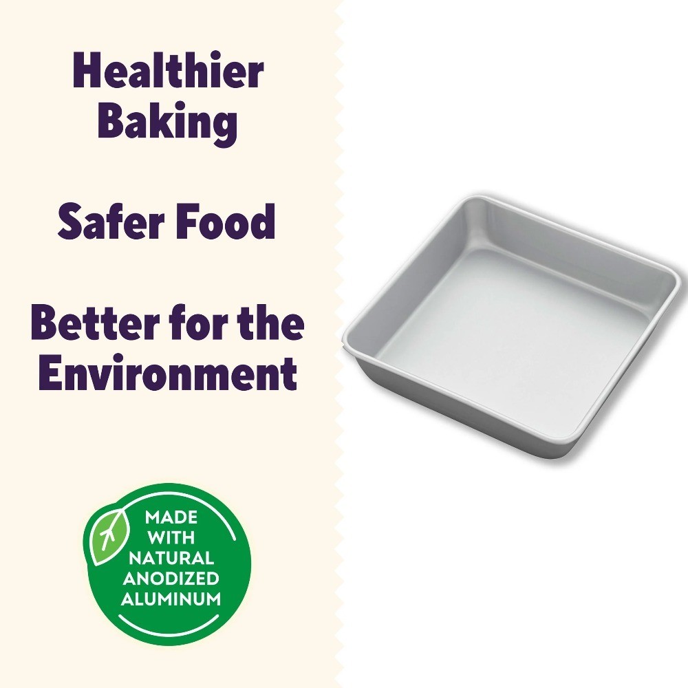 Aluminum Square Cake Brownie Pan 8"x8" Cornbread Pan