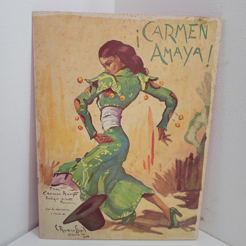 Vintage Program for Carmen Amaya from 1955