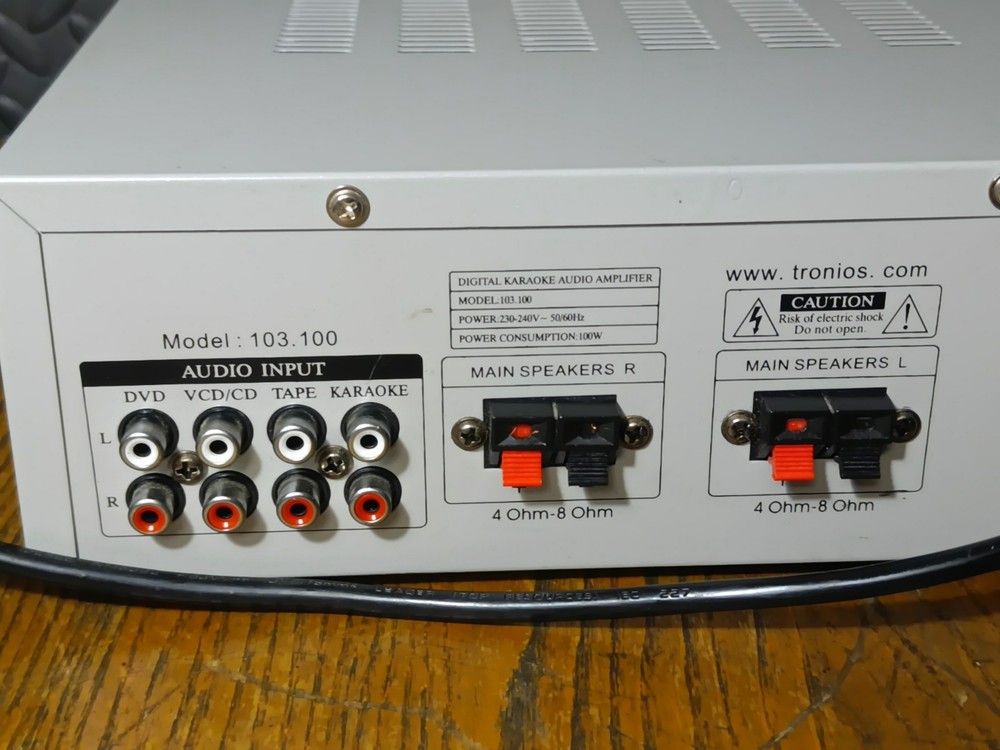 Skytronic Integrated Amplifier Hifi Separate With Karaoke Mic Inputs Working