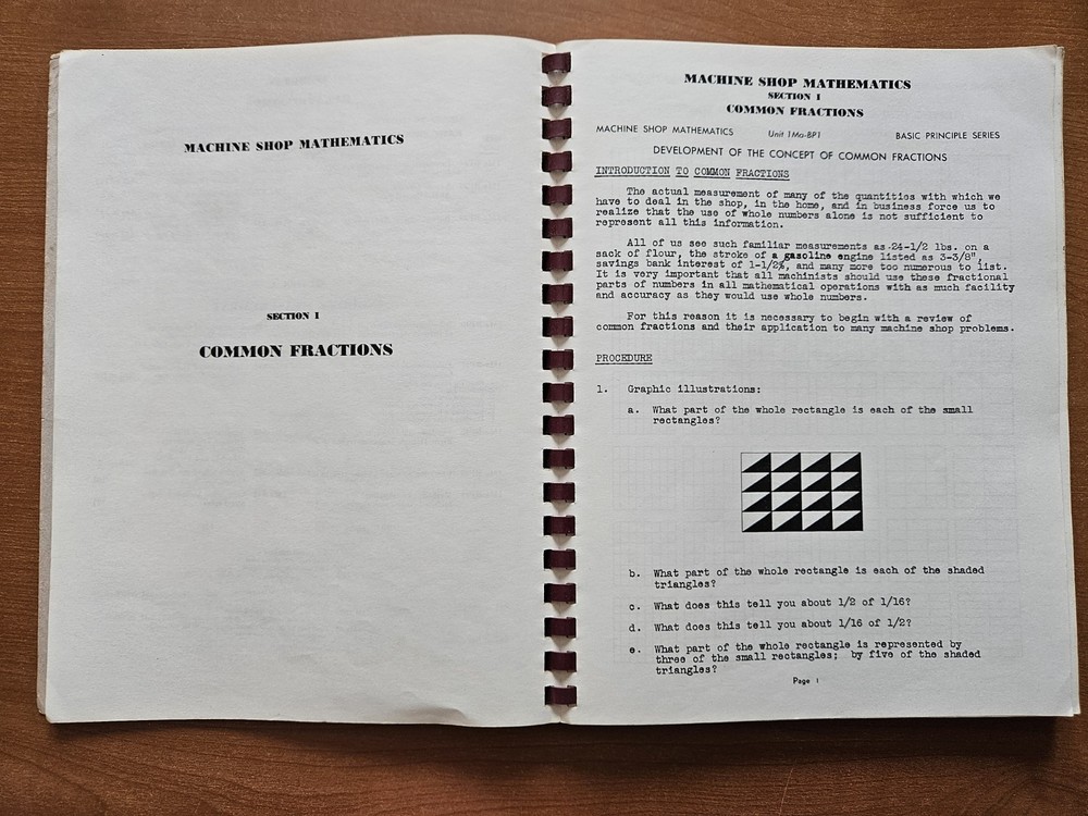 Machine Shop Mathematics Textbook: Machine Shop Series