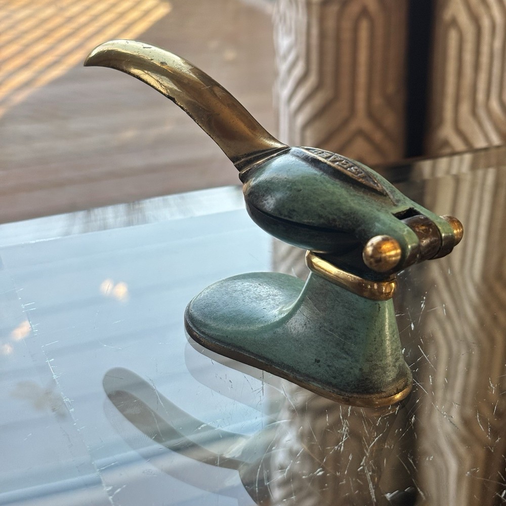 Vintage Brass Enameled Nutcracker, Made in Israel