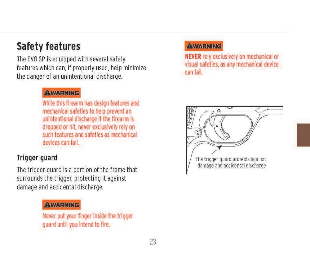 Kimber EVO SP Pistol Models Safety & Instruction Manual (65 pg)