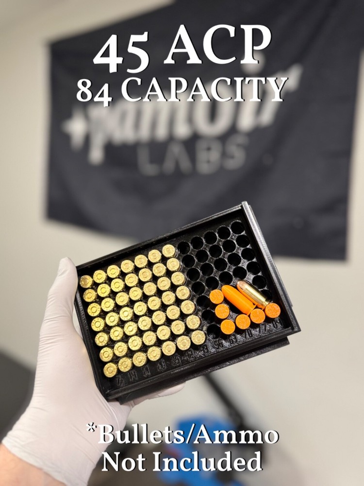 AMMO Chest w/ .45 ACP Easy Load Container | USA Made | Range | Storage | Durable
