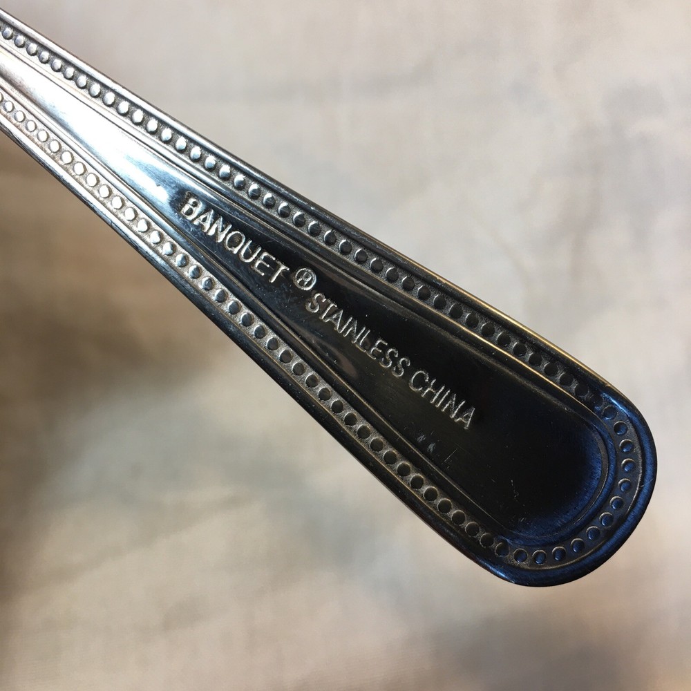 Banquet Stainless Spoon Beaded 8 1/8” Flatware