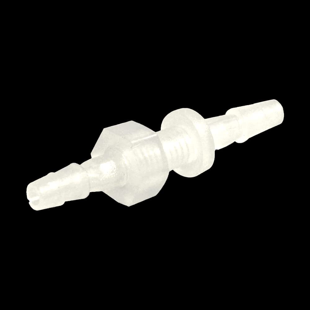 1/4" Hose Barb Thru-Bulk Bulkhead Fitting Hex Barbed Fitting Plastic Adapter