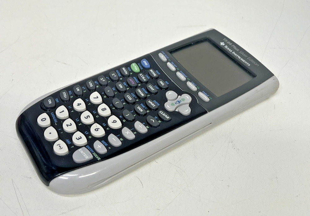 Texas Instruments TI-84 Plus Silver Edition Graphing Calculator No Battery