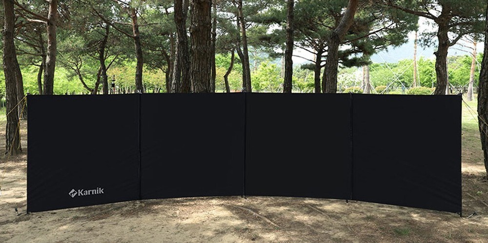 Camping Windbreak Windscreen 4 Panel 17ft x 51" Privacy  Beach Outdoor Folding