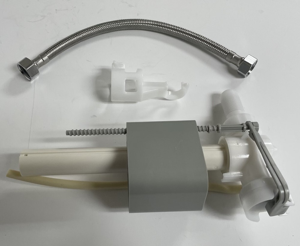Delta Side Mount Fill Valve with Braided Water Line & Bracket