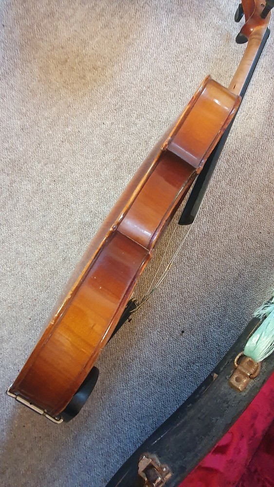 Nice old 4/4 Maggini Violin violon nicely flamed, needs some service