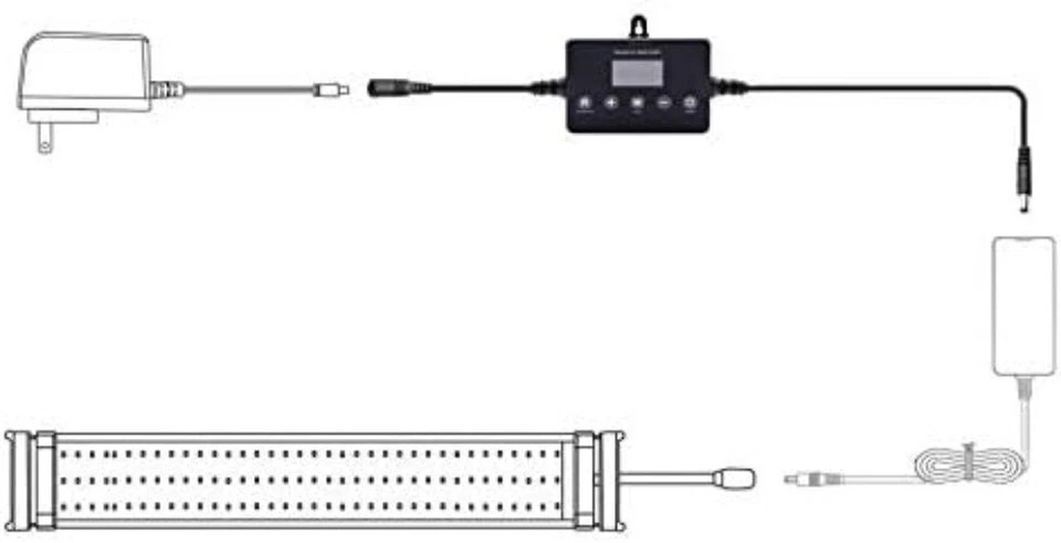 Aquarium Light Timer LED Dimmer Controller - Universal Adjustable Adjustment