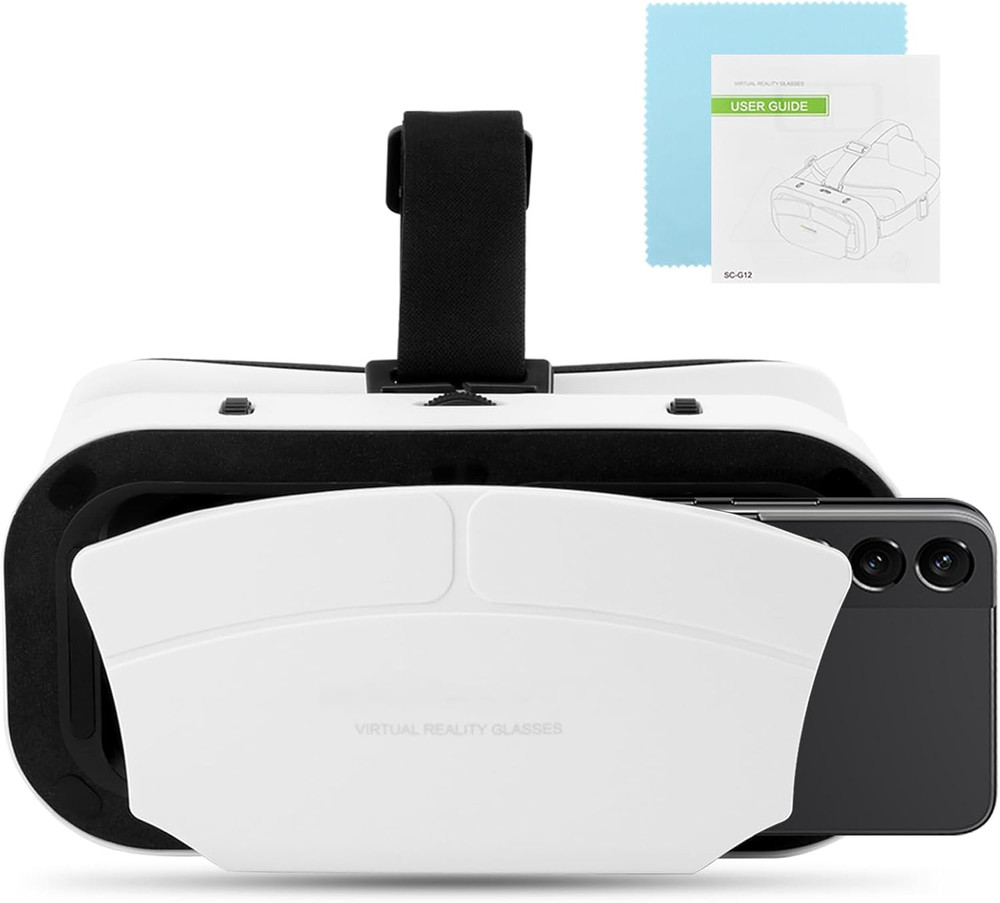 Virtual Reality Goggles, 3D VR Glasses Adjustable VR Virtual Reality Headset wit